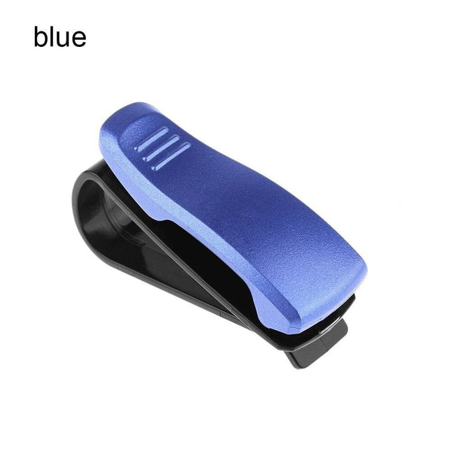 Brillenhouder voor auto zonneklep – Royal Blue – Zonnebril houder met clip - VCTparts.nl