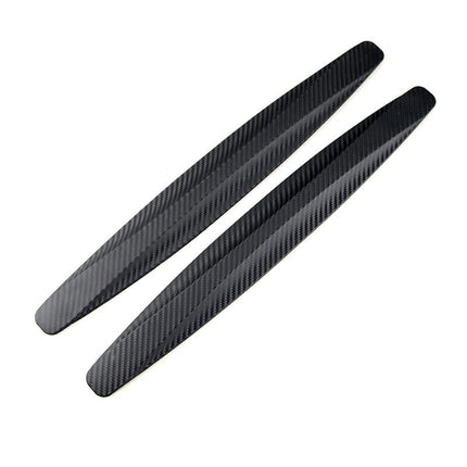 Bumper Strip Hoekstrip Carrosserie Bescherming Rubber Zelfklevend - Carbon (2 stuks) - VCTparts.nl