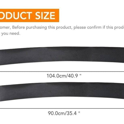 Carbon Kofferbak Lijst Achterbumper Beschermstrip - Sticker 90cm Krasbestendig - VCTparts.nl