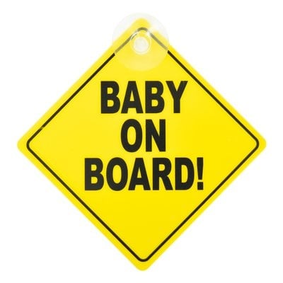 Carkids bébé à bord du panneau / bébé à bord assiette jaune