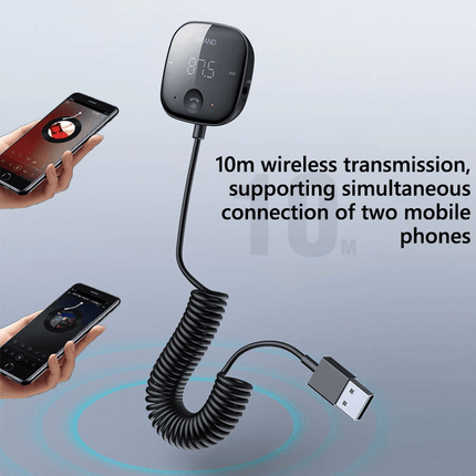 VCTparts Carkit met Bluetooth V5.0 en FM - transmitter Handsfree Luidsprekertelefoon Bellen Muziek USB NORGOS 8