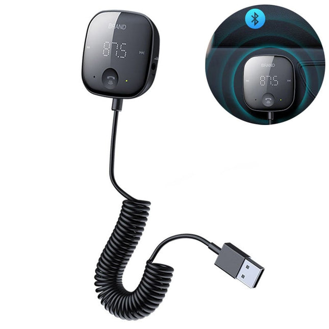 VCTparts Carkit met Bluetooth V5.0 en FM - transmitter Handsfree Luidsprekertelefoon Bellen Muziek USB NORGOS 9