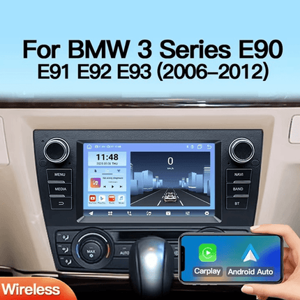 CarPlay &amp; Android Auto Multimedia Speler 8.9 Inch voor BMW 3 Serie (E90, E91, E92, E93) 2006–2012 – GPS Navigatie &amp; Touchscreen – Inbouwen / Inbouwservice / Installatie - VCTparts.nl
