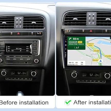 CarPlay &amp; Android Auto Multimedia Speler voor Volkswagen Polo 2009–2017 – GPS Navigatie en Touchscreen – Inbouwen / Inbouwservice / Installatie - VCTparts.nl