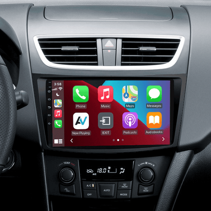 CarPlay & Android Auto Autoradio voor Suzuki Swift 4 2011–2017 – GPS Navigatie & Touchscreen – Inbouwen / Inbouwservice / Installatie - VCTparts.nl
