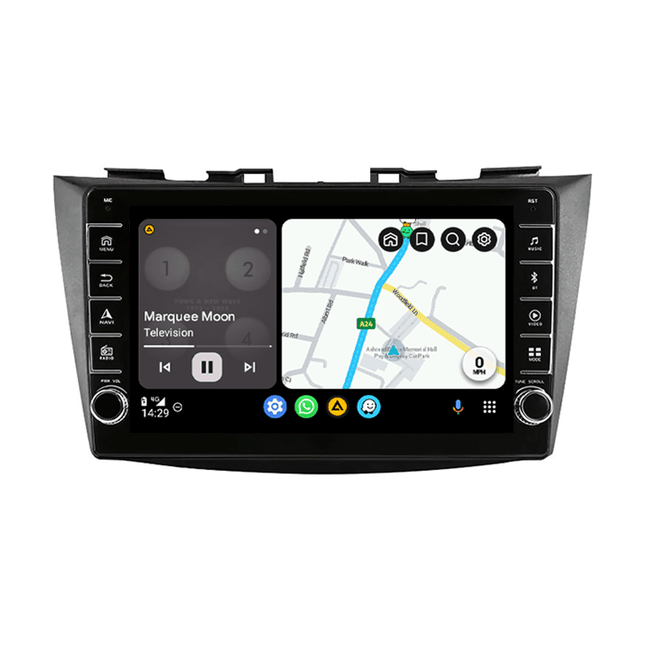CarPlay & Android Auto Autoradio voor Suzuki Swift 4 2011–2017 – GPS Navigatie & Touchscreen – Inbouwen / Inbouwservice / Installatie - VCTparts.nl