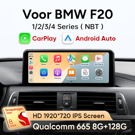 CarPlay & Android Auto Draadloos Scherm voor BMW X1 (F48), X2 (F39, F49) – NBT Multimedia Display, GPS Navigatie & Touchscreen – Inbouwen / Inbouwservice / Installatie - VCTparts.nl