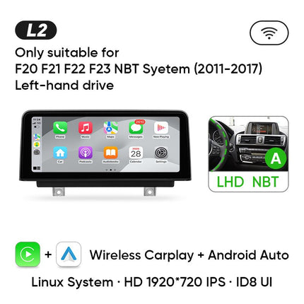 CarPlay & Android Auto Draadloos Scherm voor BMW X1 (F48), X2 (F39, F49) – NBT Multimedia Display, GPS Navigatie & Touchscreen – Inbouwen / Inbouwservice / Installatie - VCTparts.nl