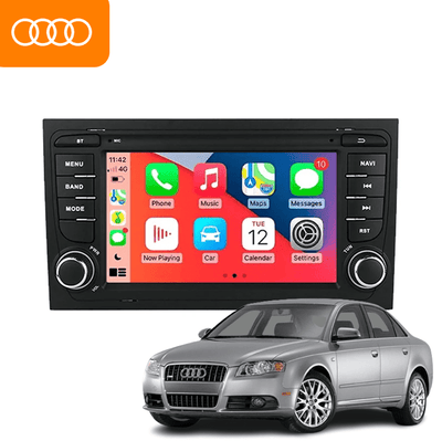 CarPlay & Android Auto Scherm voor Audi A4 B6/B7, S4, RS4 (2000–2008) – Draadloos Multimedia Display, GPS Navigatie & Touchscreen – Inbouwen / Inbouwservice / Installatie