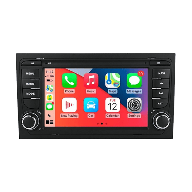 CarPlay & Android Auto Scherm voor Audi A4 B6/B7, S4, RS4 (2000–2008) – Draadloos Multimedia Display, GPS Navigatie & Touchscreen – Inbouwen / Inbouwservice / Installatie - VCTparts.nl