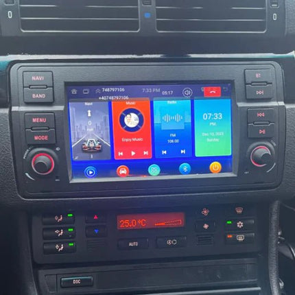 CarPlay & Android Auto Scherm voor BMW 3 Serie E46 (1998–2006) – Draadloos Multimedia Display, GPS Navigatie & Touchscreen – Inbouwen / Inbouwservice / Installatie - VCTparts.nl