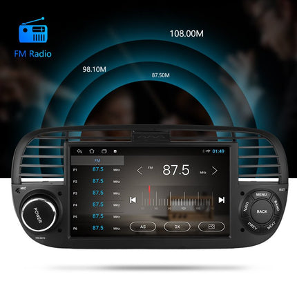 CarPlay & Android Auto Scherm voor Fiat 500 (2007–2015) – Draadloos Multimedia Touchscreen, GPS Navigatie – Inbouwen / Inbouwservice / Installatie - VCTparts.nl