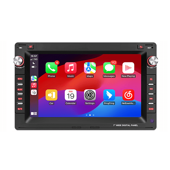 CarPlay & Android Auto Scherm voor VW Golf, Passat, Polo, Bora, Jetta, T5, Sharan (1997–2003) – Draadloos Multimedia Touchscreen, GPS Navigatie – Inbouwen / Inbouwservice / Installatie - VCTparts.nl