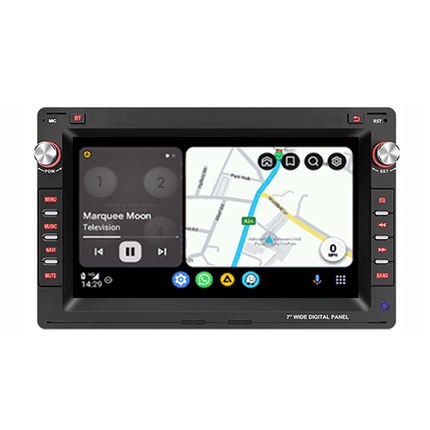 CarPlay & Android Auto Scherm voor VW Golf, Passat, Polo, Bora, Jetta, T5, Sharan (1997–2003) – Draadloos Multimedia Touchscreen, GPS Navigatie – Inbouwen / Inbouwservice / Installatie - VCTparts.nl