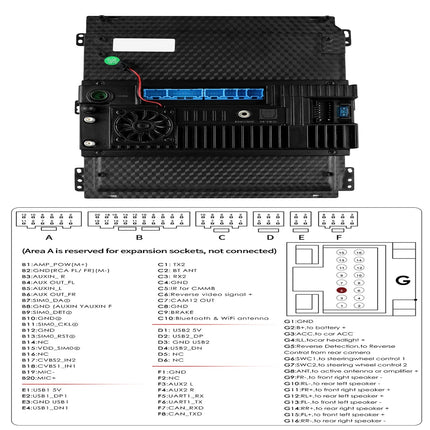 CarPlay en Android Auto Autoradio voor Ford Transit Connect / Tourneo Connect 2013–2018 – 9,7 inch Touchscreen, GPS, Bluetooth, WiFi, RDS, DSP – Inbouwen / Inbouwservice / Installatie - VCTparts.nl