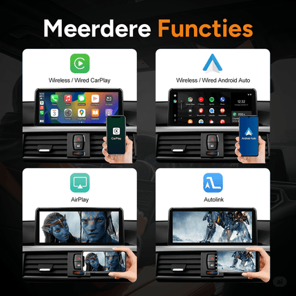 CarPlay en Android Auto Autoradio voor Ford Transit Connect / Tourneo Connect 2013–2018 – 9,7 inch Touchscreen, GPS, Bluetooth, WiFi, RDS, DSP – Inbouwen / Inbouwservice / Installatie - VCTparts.nl