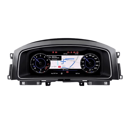 CarPlay en Android Auto Digitale Virtuele Cockpit Instrument Gauge Cluster Snelheidsmeter Voor VW PASSAT CC B7 B8 GOLF 6 7 MK7 Tiguan Scirocco Jetta T6 Sharan - VCTparts.nl