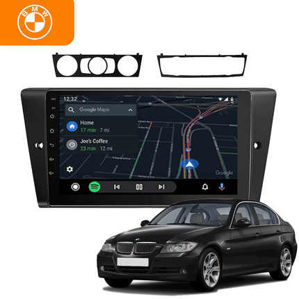 CarPlay en Android Auto Multimedia Speler 8.9 Inch voor BMW 3 Serie (E90, E91, E92, E93) 2006–2012 – GPS Navigatie en Touchscreen – Inbouwen / Inbouwservice / Installatie - VCTparts.nl