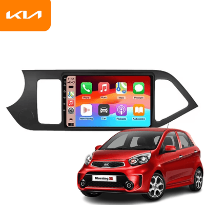 CarPlay en Android Auto Multimedia Speler voor Kia Picanto 2011–2017 – GPS Navigatie en Touchscreen – Inbouwen / Inbouwservice / Installatie