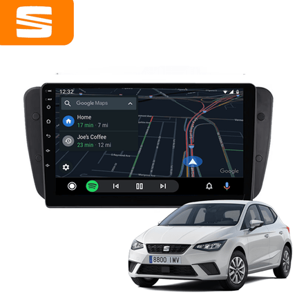 CarPlay en Android Auto Multimedia Speler voor SEAT Ibiza 2008–2014 – GPS Navigatie en Touchscreen – Inbouwen / Inbouwservice / Installatie - VCTparts.nl