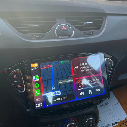 CarPlay en Android Auto Radio 9 Inch voor Opel Corsa E en Opel Adam (2014–2019) – GPS Navigatie Touchscreen – Inbouwen / Inbouwservice / Installatie - VCTparts.nl