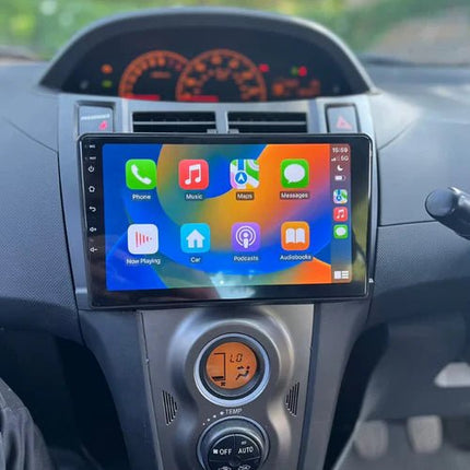 CarPlay en Android Auto Radio 9 Inch voor Toyota Yaris (2005–2011) – GPS Navigatie Touchscreen – Inbouwen / Inbouwservice / Installatie - VCTparts.nl