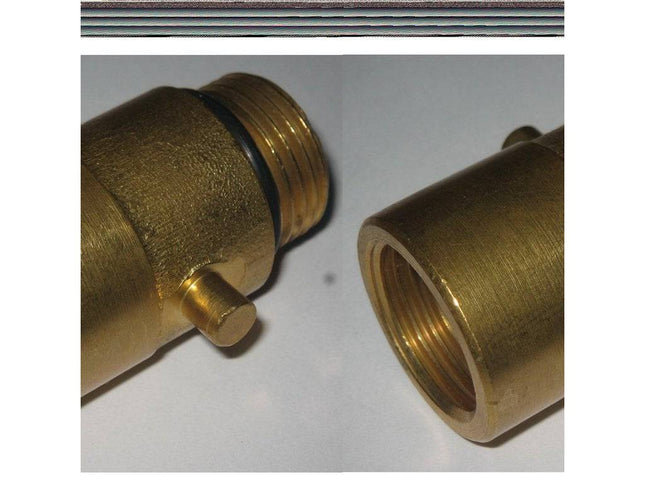 Carpoint Gasnippel Koppelstuk Nederland 22mm LPG Bajonet Aansluiting voor Tanken - VCTparts.nl