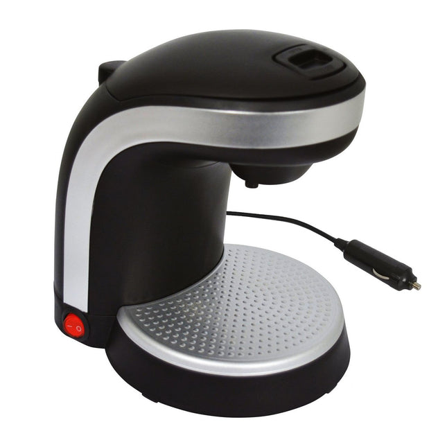 Carpoint Koffiezetapparaat Auto Koffiezetter Tweekops (12v/135w) Zwart met Autostekker Sigarettenaanstekerplug - VCTparts.nl