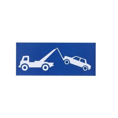 Carpoint Towing Plate Autocollant avertissement interdit de parking interdite Prohibition