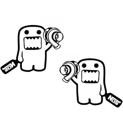 Dessin animé JDM Autocollant Domo Kun Turbo Tuning Decal Drift japonais
