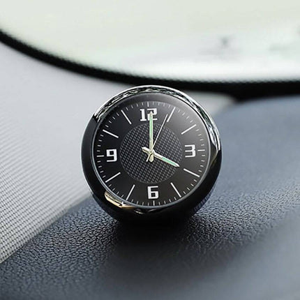 VCTparts Chique Auto Klokje Opplakbaar en Clip - Dashboard Clock Tijd Zwart NORGOS 3