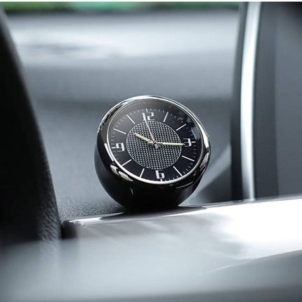 VCTparts Chique Auto Klokje Opplakbaar en Clip - Dashboard Clock Tijd Zwart NORGOS 8