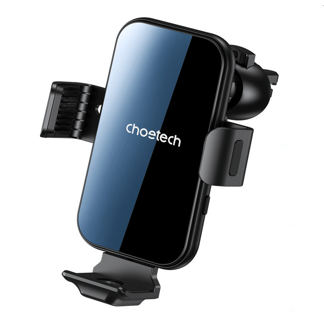 Choetech Choetech Gravity Auto Telefoonhouder met Draadloos Opladen QC voor Ventilatierooster Zwart Hurtel 10