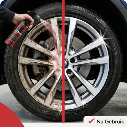 Clean Wheels Premium Rims Cleaner 500ml puissant contre la saleté pour un résultat brillant