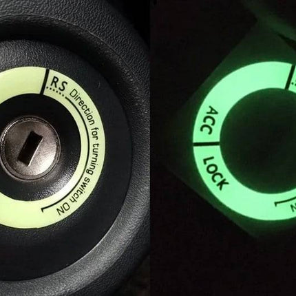 Contactslot Ring Glow in the Dark Fluoriserende ACC Lock Lichtgevend Sleutelgat Zelfklevend - VCTparts.nl