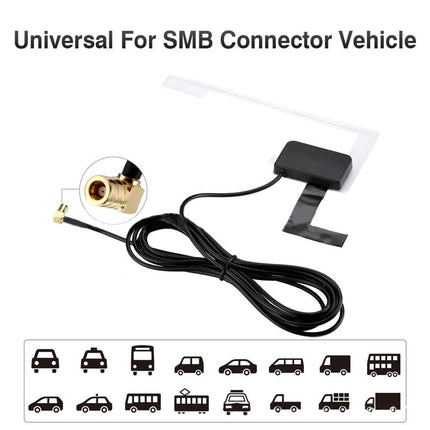 Merkloos DAB+ Antenne Digitale Radio Autoradio Stereo Ontvanger SMB Signaalversterker [DAB Plus + DabPlus] NORGOS 4
