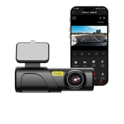 VCTparts Dashcam HD 1080P 1CH Wifi Auto Video Recorder Zwart NORGOS 1