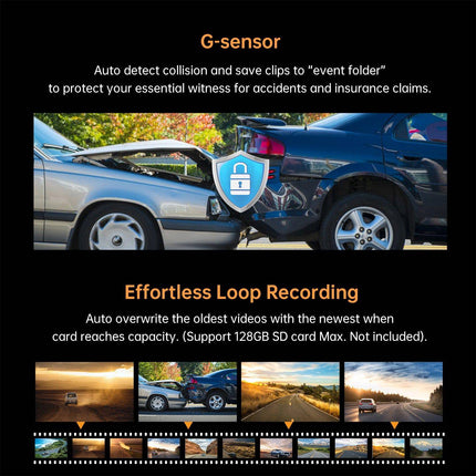 DDPAI DDPAI Dashcam 2K 1600P HD 1CH Wifi Video Recorder Zwart NORGOS 5