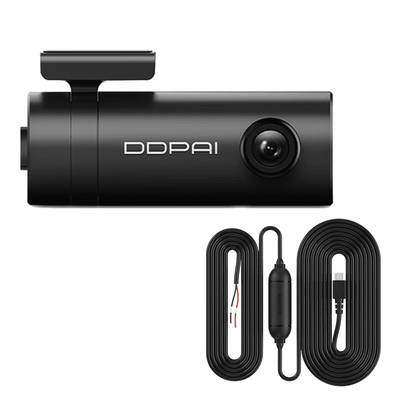 DDPAI dashcam 2k 1600p HD WiFi Enregistreur vidéo + Nutrition continue noir