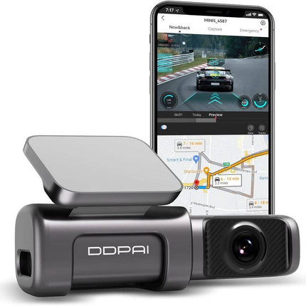 DDPAI DDPAI Mini 5 Dashcam 4K 2160P HD Wifi 1CH 64Gb Video Recorder Zwart NORGOS 1