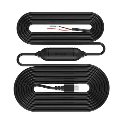 Ddpai mini dashcam continu aliment dur câble hardwire exprime micro usb