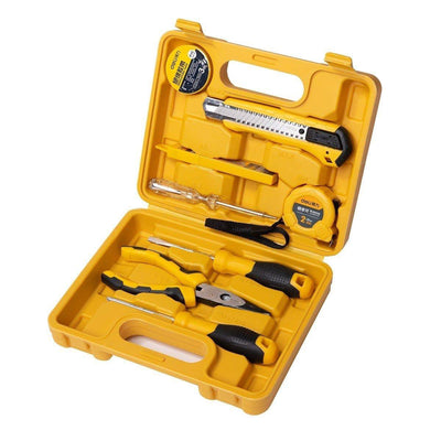 Deli 8 outils d'outils de set des outils de ménage Suitcase (EDL1008J) Jaune [outils - Deli]