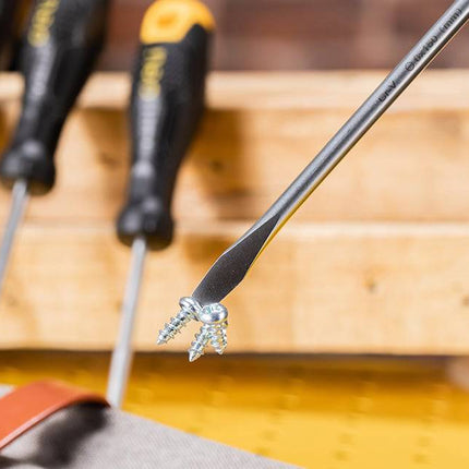 Deli Schroevendraaierset 6 - delig met Magneet [Gereedschap - Tools EDL620006] (Zwart en Geel) - VCTparts.nl