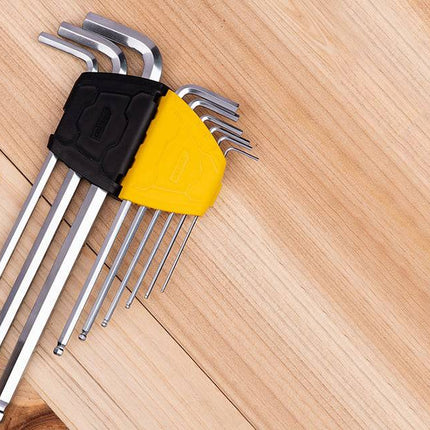 Deli Tools Inbussleutel Set 1.5 - 10mm EDL3080 (Zilver) [Gereedschappen - Deli] - VCTparts.nl