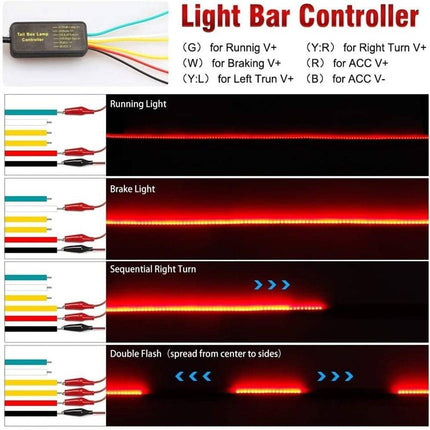 VCTparts Derde Remlicht Waarschuwingslamp led Strip ledstrip - 100 cm NORGOS 5