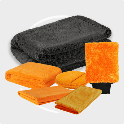 Détails Package de microfibres absorbant l'auto combinaison 5 pièces pour le résultat brillant sans séquence