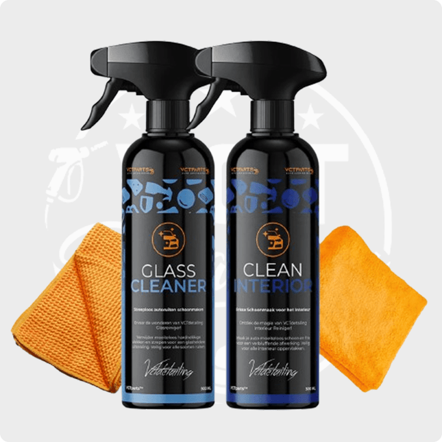 Detailing Combideal Clean Interior + Glass voor Schoon Auto Interieur met Microvezel Doek - VCTparts.nl
