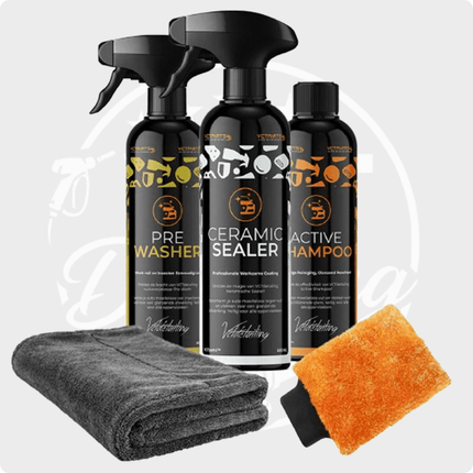 Detailing Combideal Quick Wash Pakket 5 - delig voor Eenvoudig Wassen en Sealen met Microvezel Washandschoen en Droogdoek - VCTparts.nl