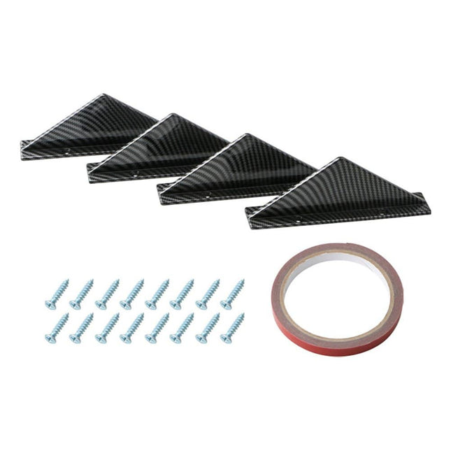 VCTparts Diffuser Haaienvin Achterbumper Spoiler Recht Carbon (set) NORGOS 1