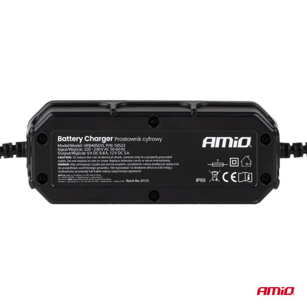 Digitale Acculader 5A 6V 12V Slimme Oplader voor Auto Motor en Boot Loodzuur en LiFePO4 - VCTparts.nl